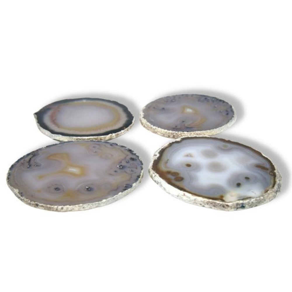 NEW Rablabs Lumino Coasters Smoke/Silver (Set of Four) - Picture 5 of 7